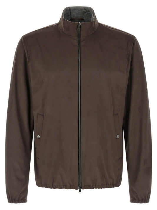 Herno Suede Effect Jacket