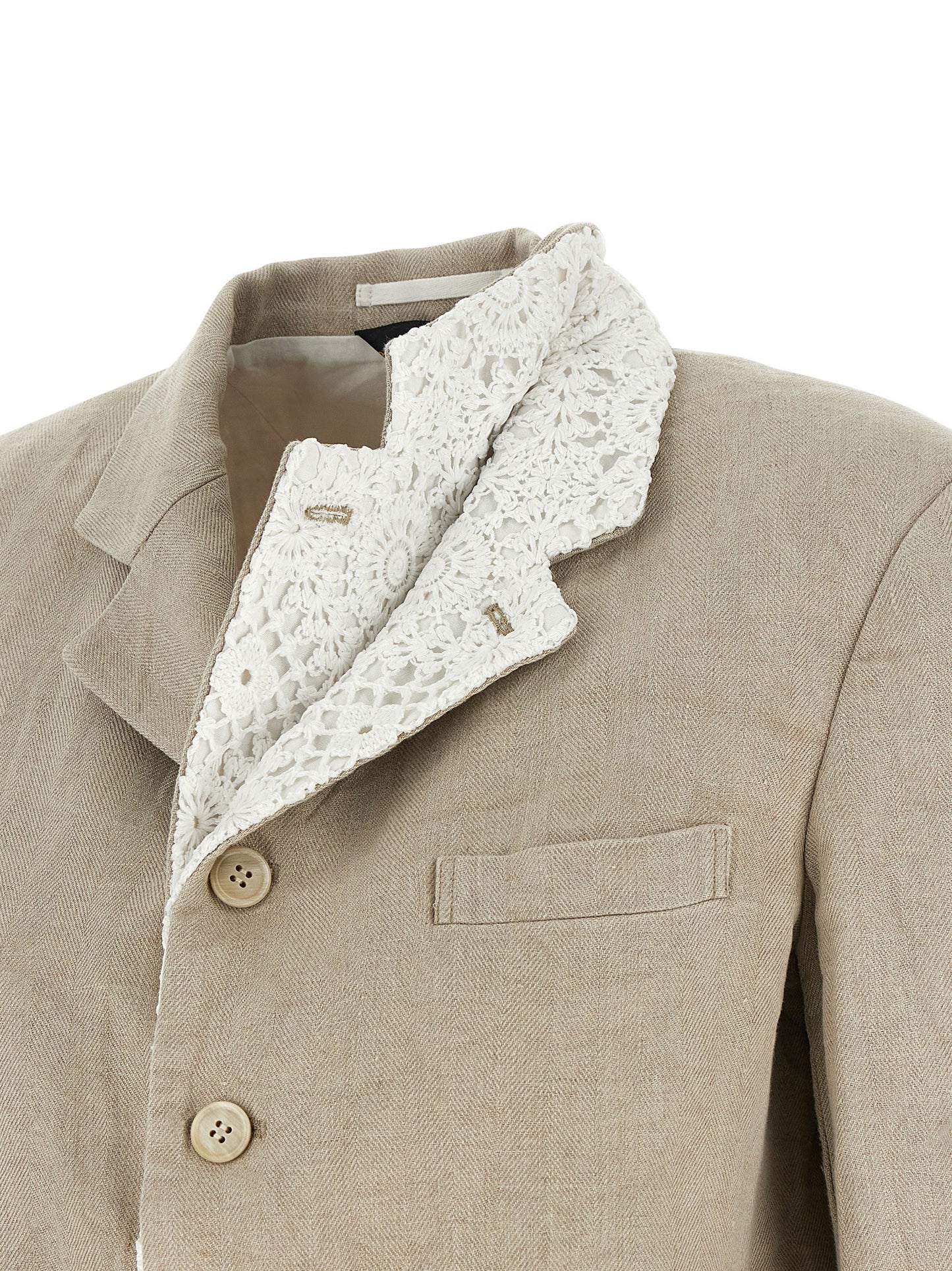 Comme Des Garcons Comme Des Garcons Double Layer Lapel Blazer