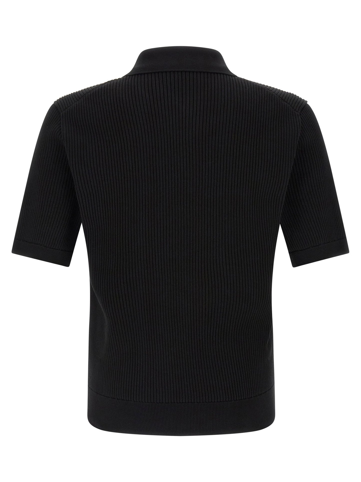 Dolce & Gabbana Micro-ribbed Polo Shirt