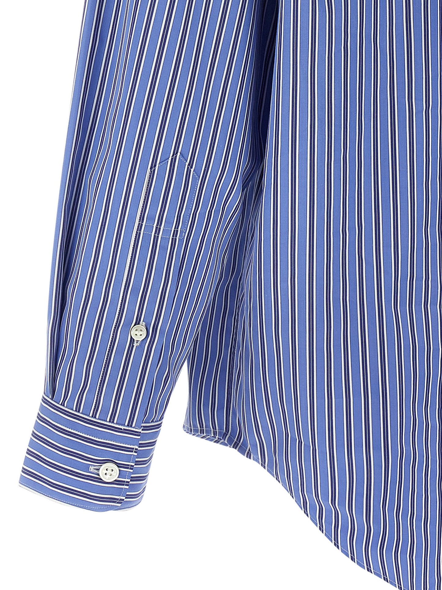 Comme Des Garҫons Homme Comme Des Garҫons Homme Patch Striped Shirt