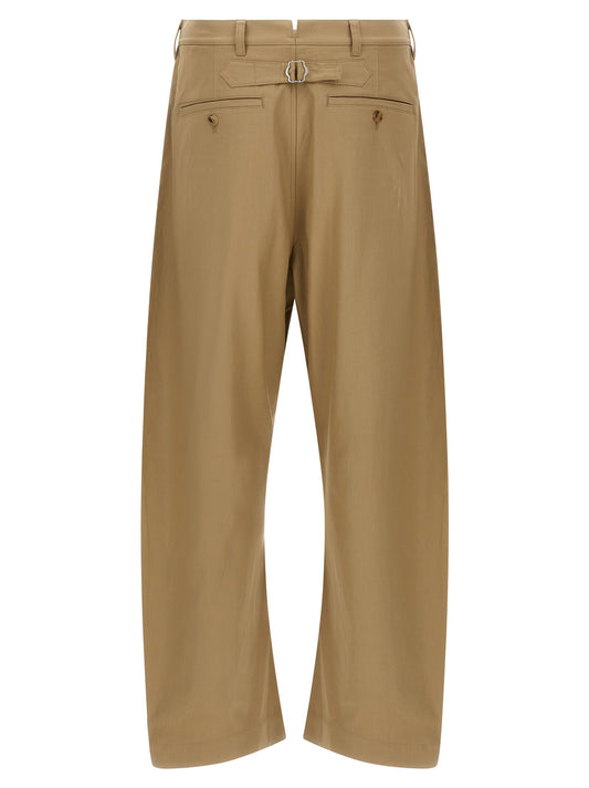 Comme Des Garҫons Homme Curved Leg Pants