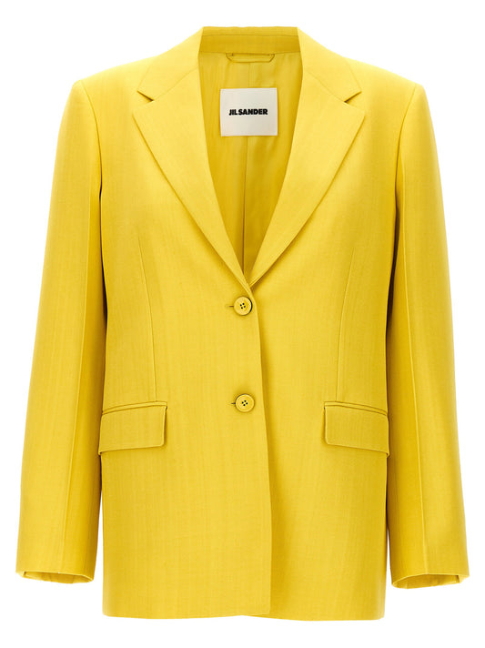 بليزر Jil Sander بقصة صف أزرار واحد