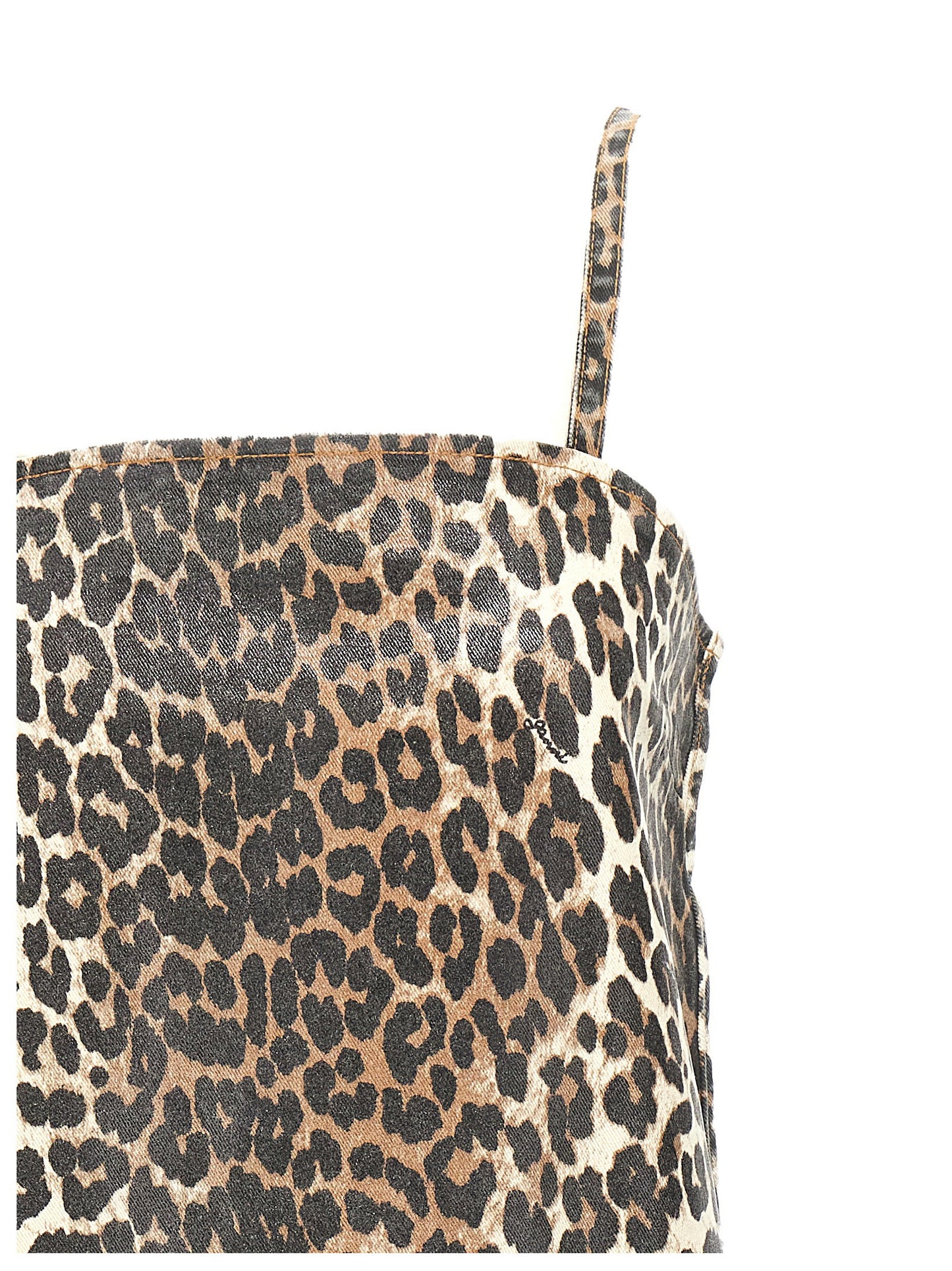 Ganni Ganni Leopard Mini Dress