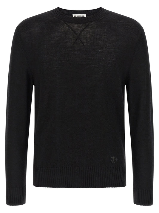 كنزة Jil Sander مطرّزة بالشعار