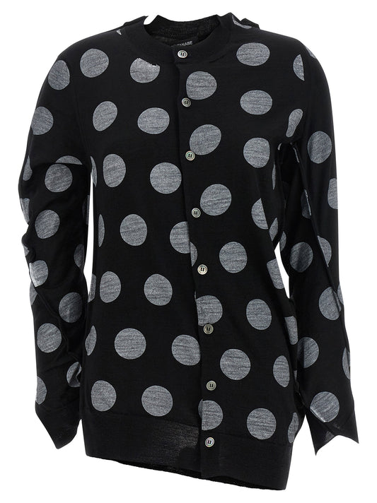 Junya Watanabe Polka Dot Maxi Cardigan
