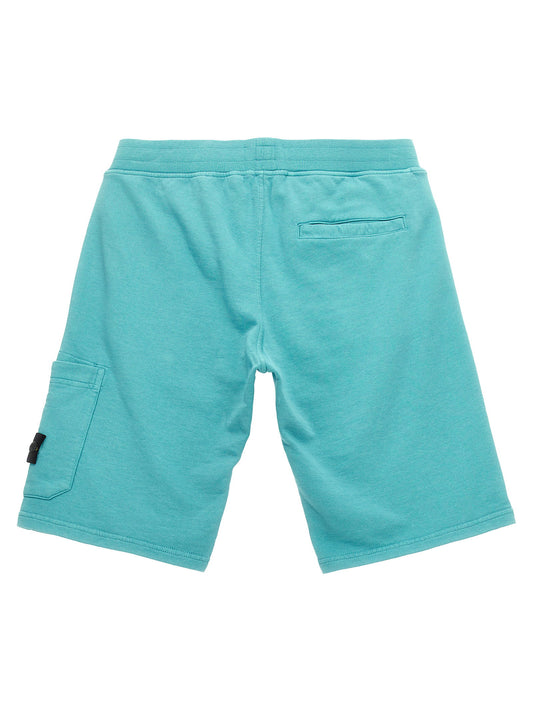 Stone Island Junior Cargo Badge Logo Bermuda Shorts