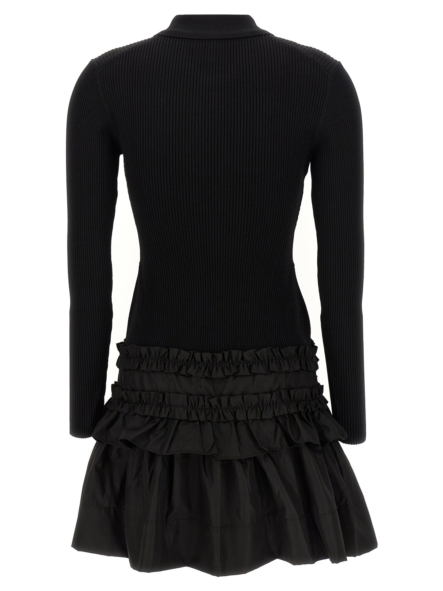 Ganni Ganni Melange Rib Knit Mini Dress