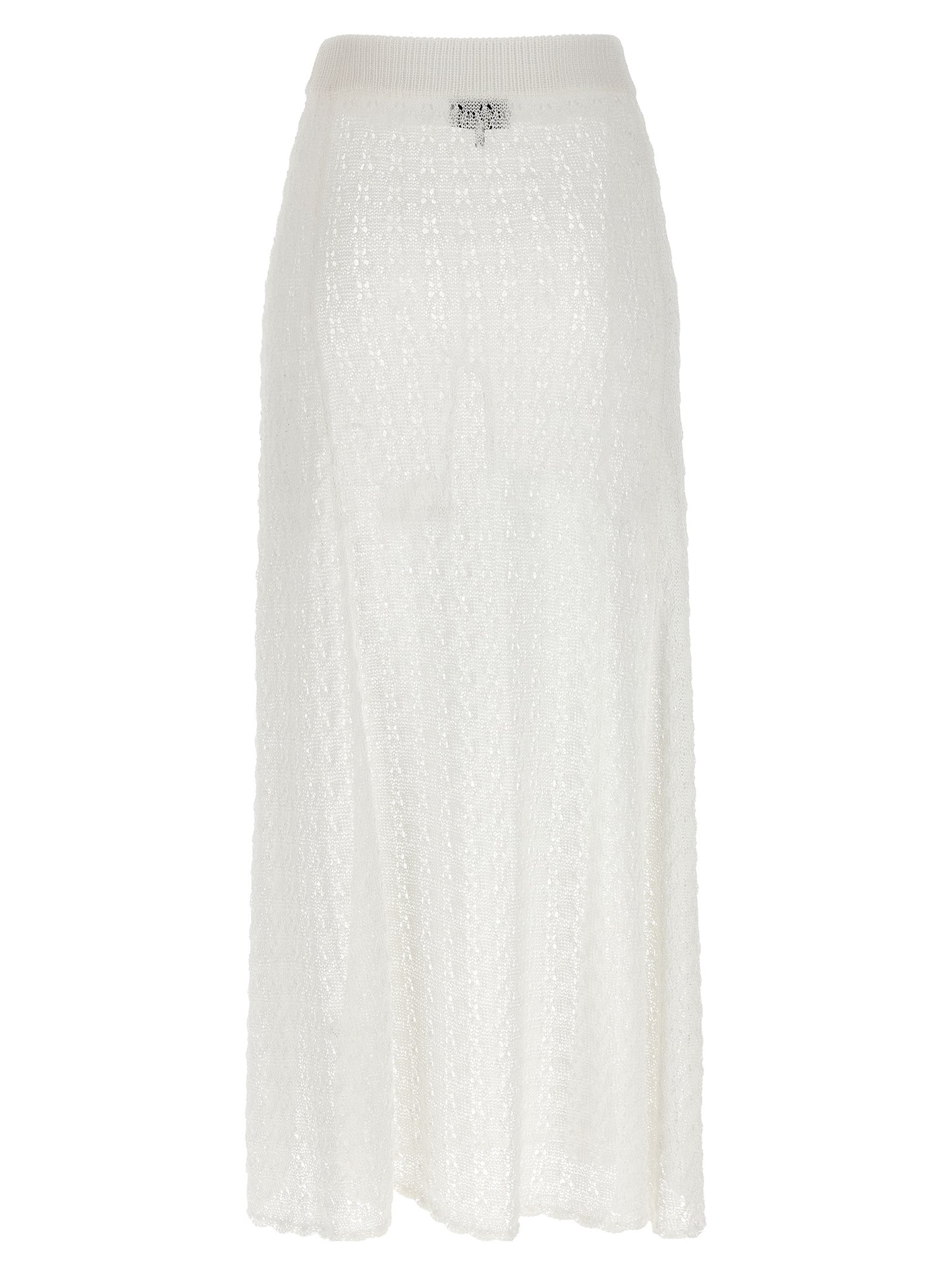 Ganni Ganni Shiny Pointelle Knit Skirt