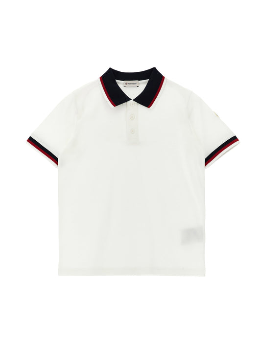 Moncler Enfant Tricolor Polo Shirt