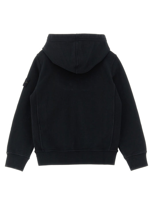 Stone Island Junior Logo Badge Hoodie