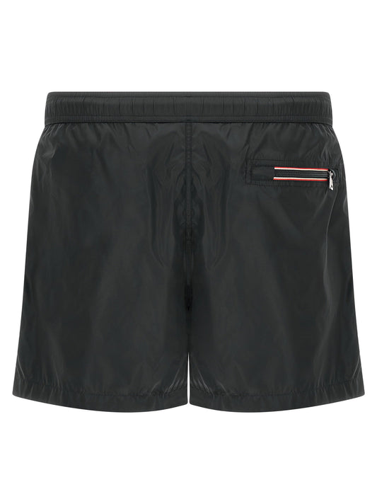 Moncler Logo Patch Swim Shorts