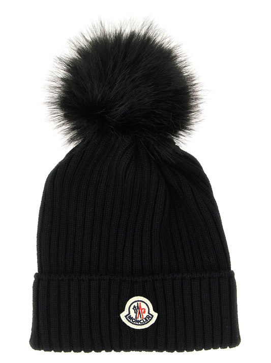 Moncler Enfant Pon Pon Wool Beanie