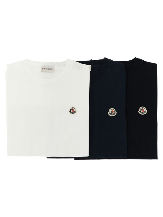 Moncler Enfant 3-pack Logo Patch T-shirt