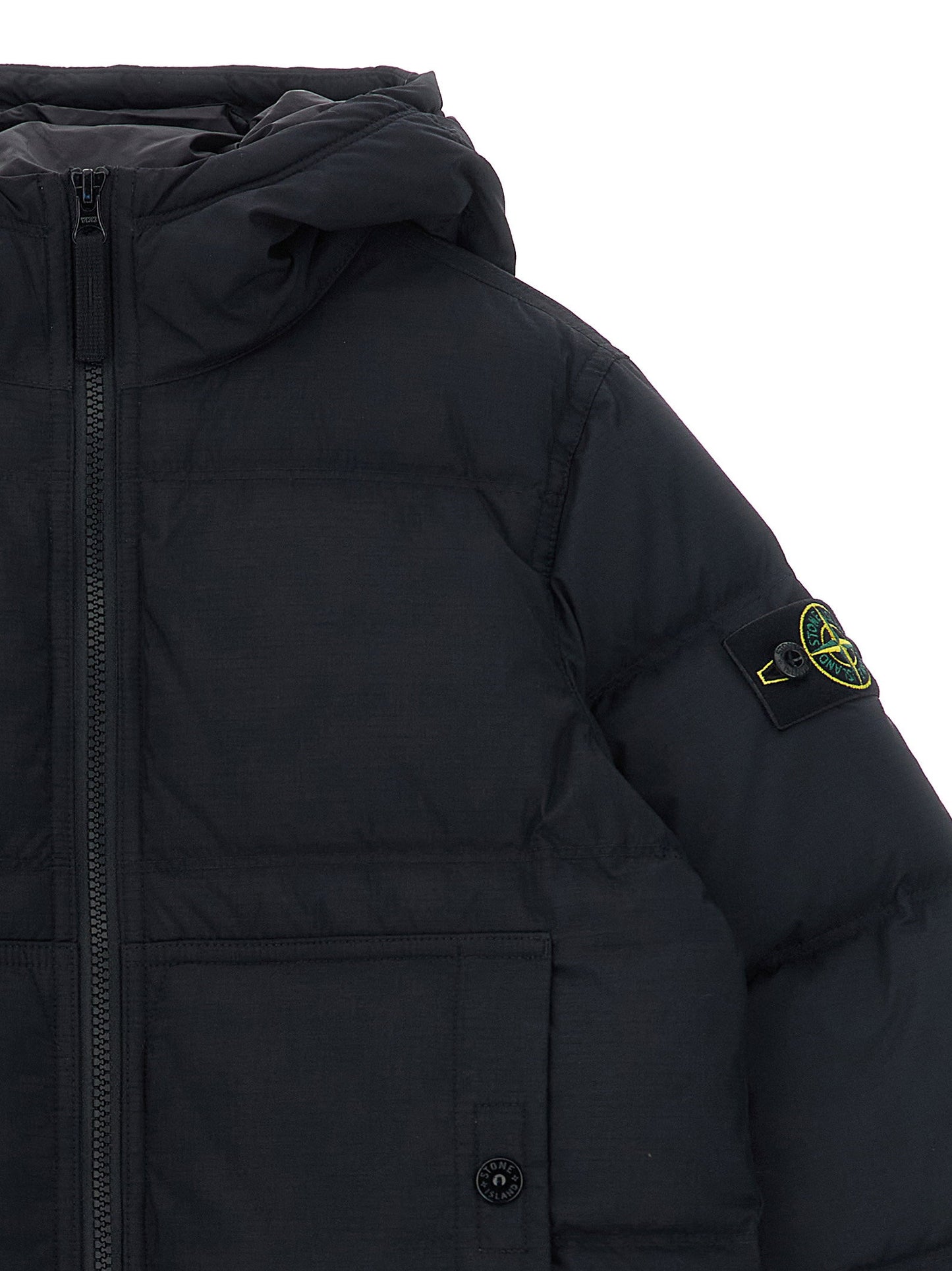 Stone Island Junior Badge Stone Island Down Jacket