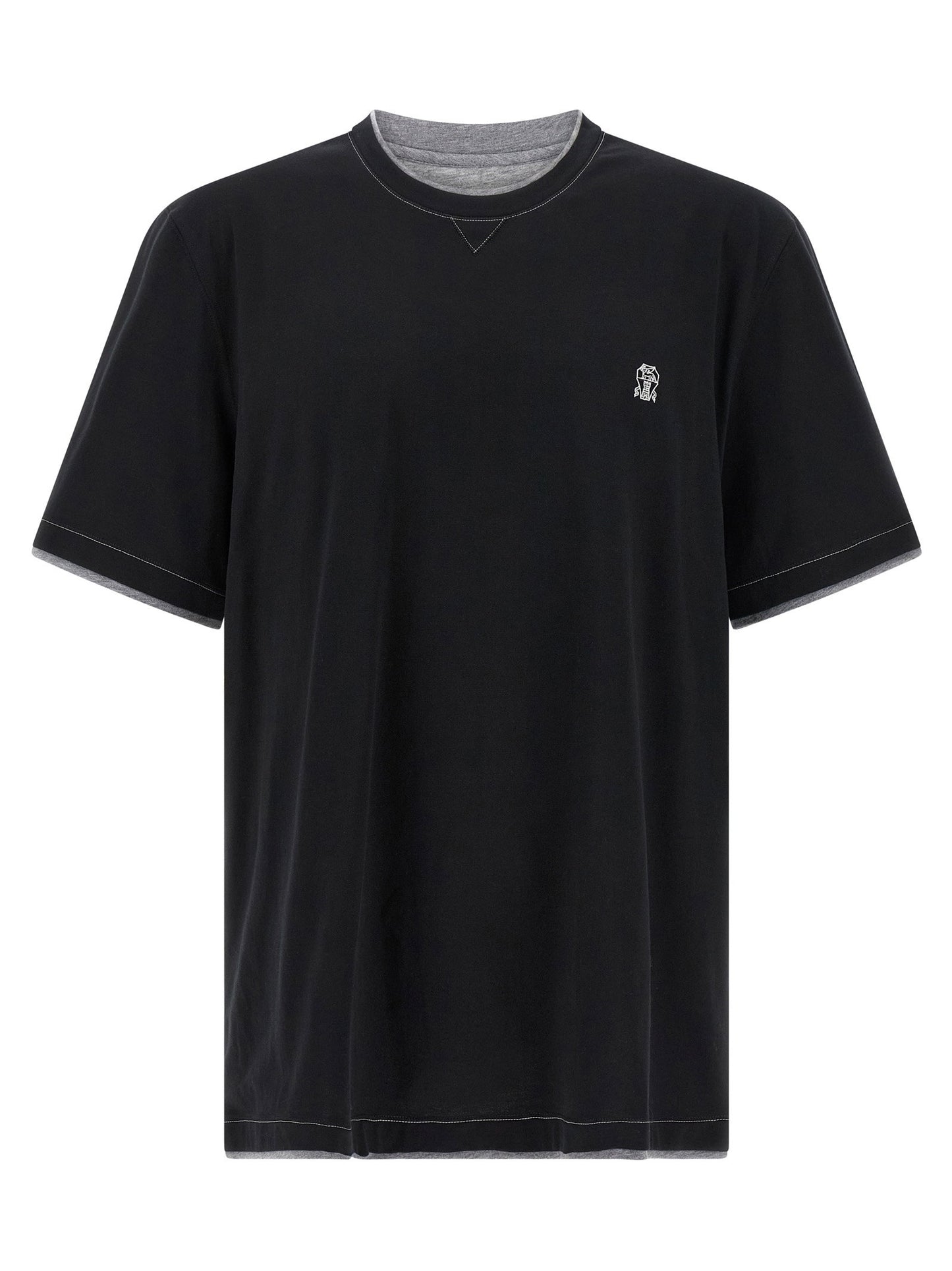 Brunello Cucinelli Double Layer T-shirt