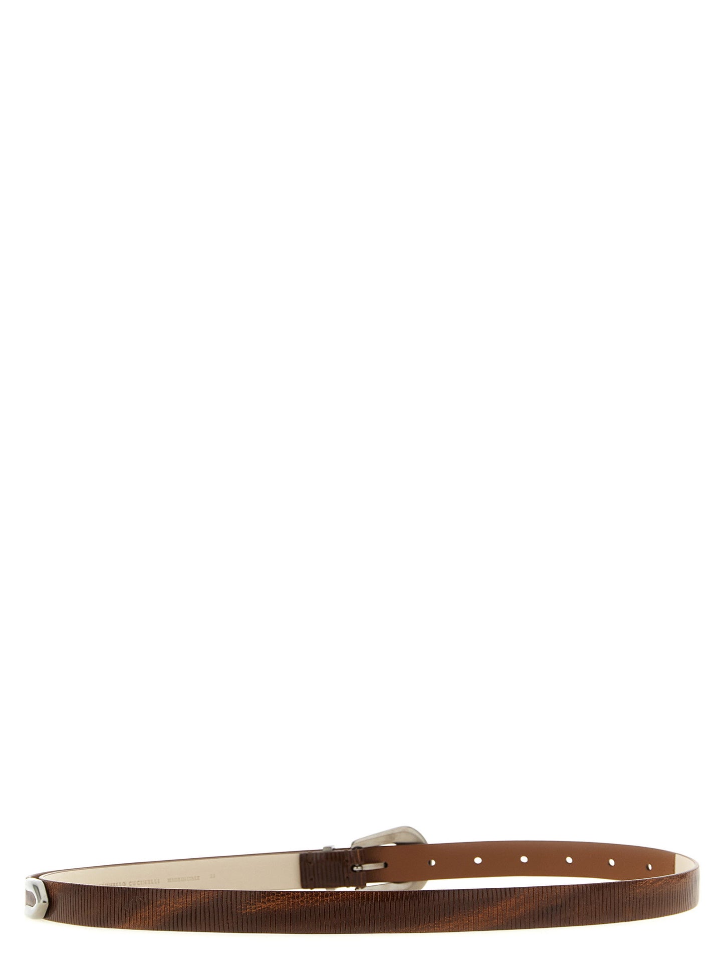 Brunello Cucinelli Carved Leather Belt