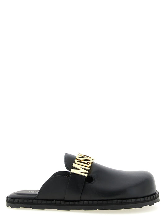 Moschino Leather Sabots