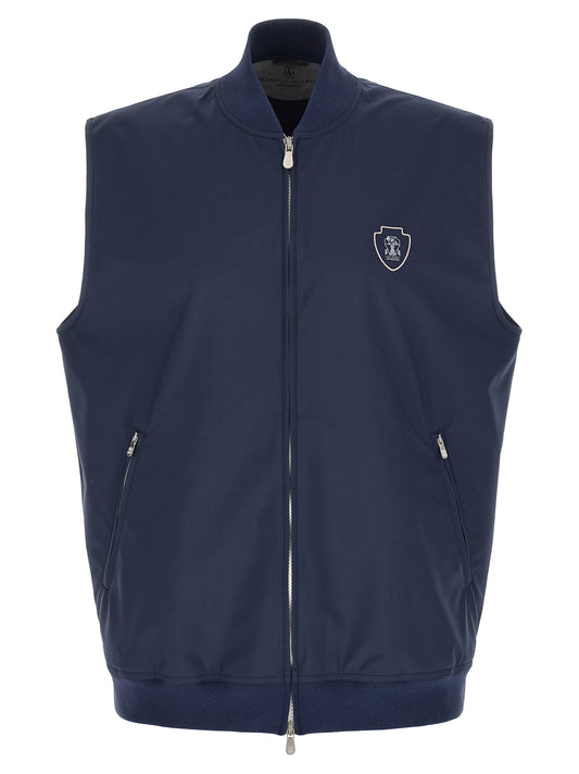 Brunello Cucinelli Logo Nylon Vest