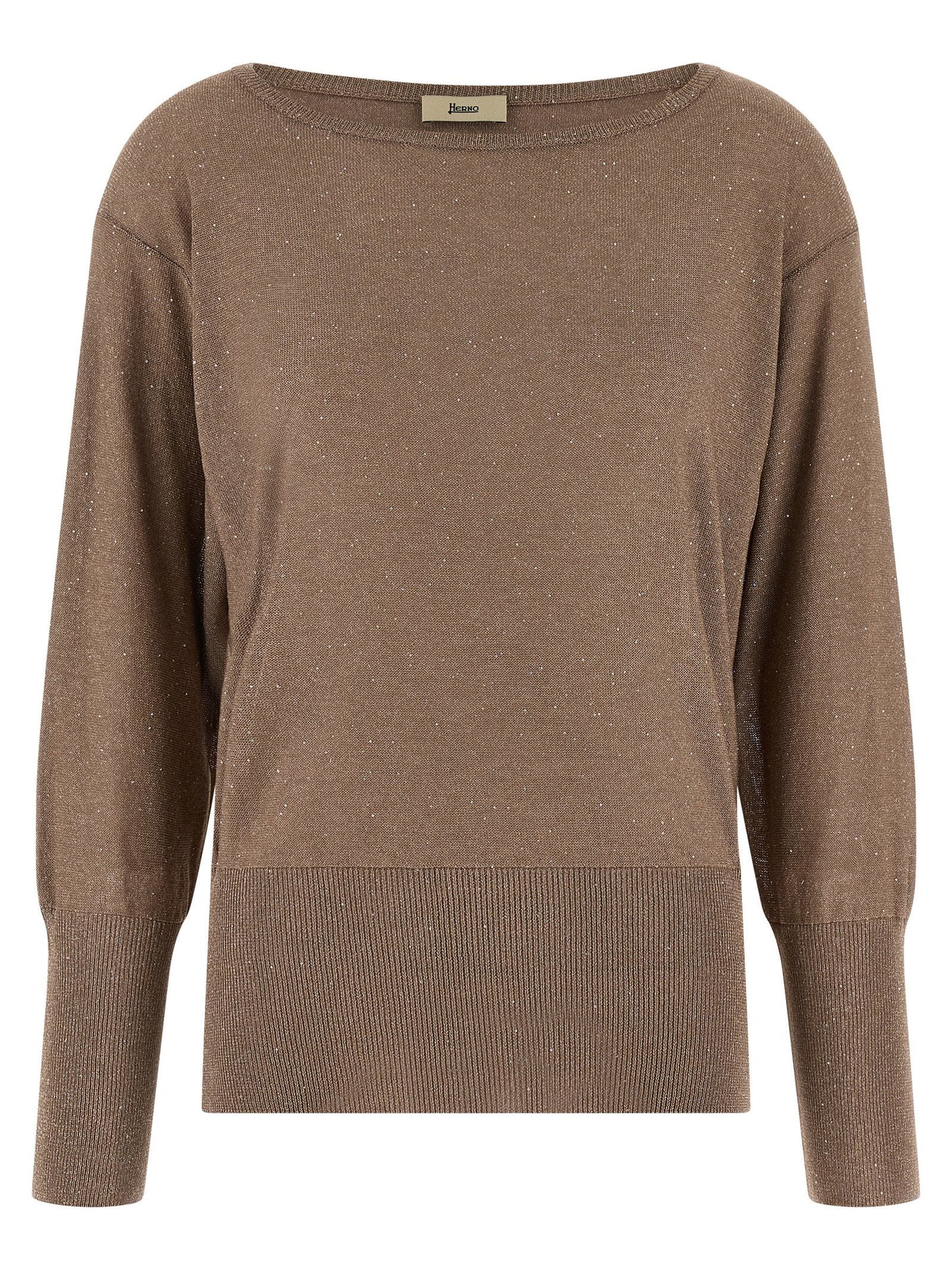 Herno Lamé And Sequin Yarn Sweater