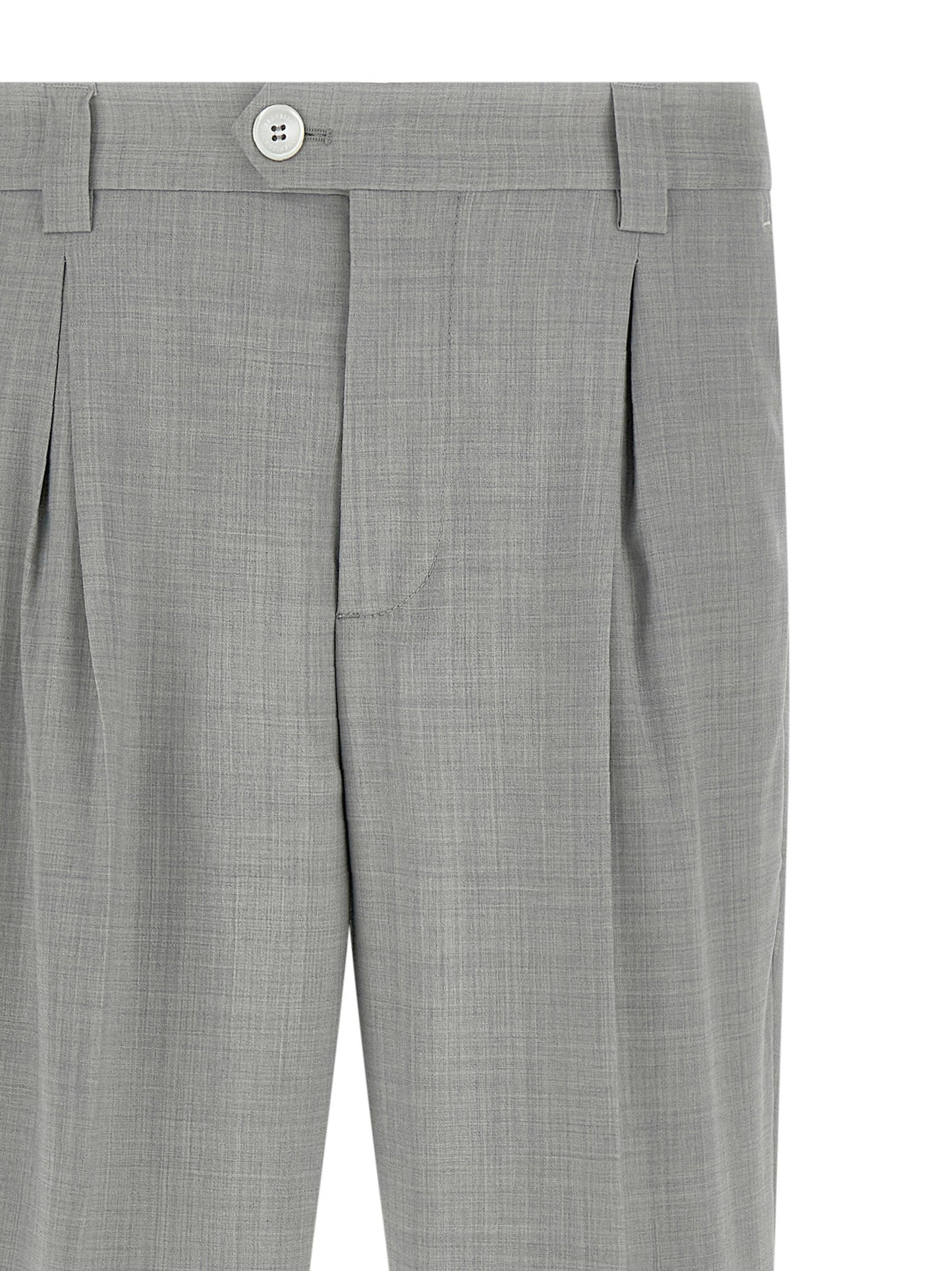 Brunello Cucinelli Mélange Wool Pants