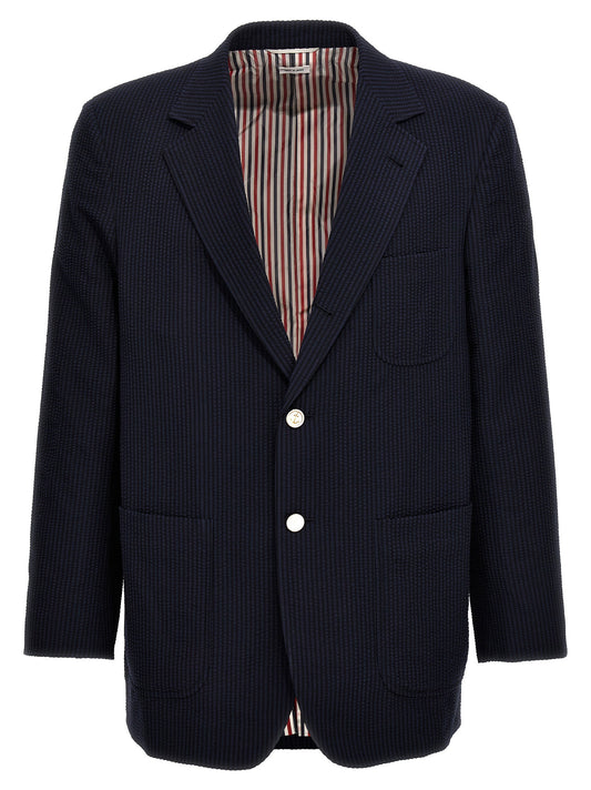 جاكيت بليزر منفوخ بقصة مفردة من Thom Browne