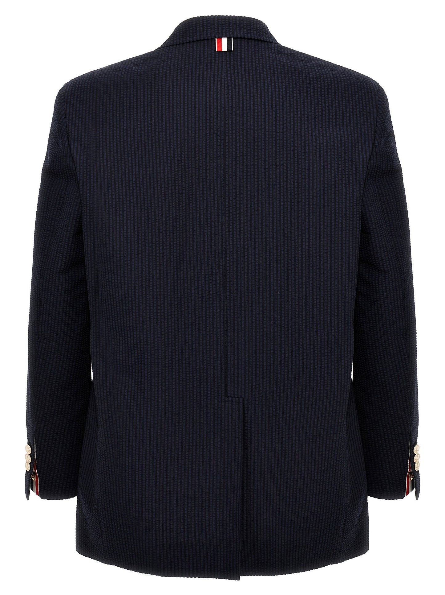 Thom Browne Single-breasted Seersucker Blazer