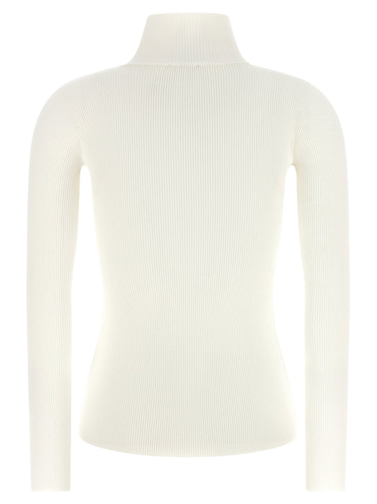 Elisabetta Franchi Turtleneck Embroidery à Jour