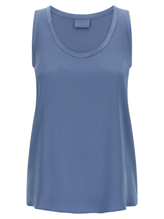Brunello Cucinelli Satin Top