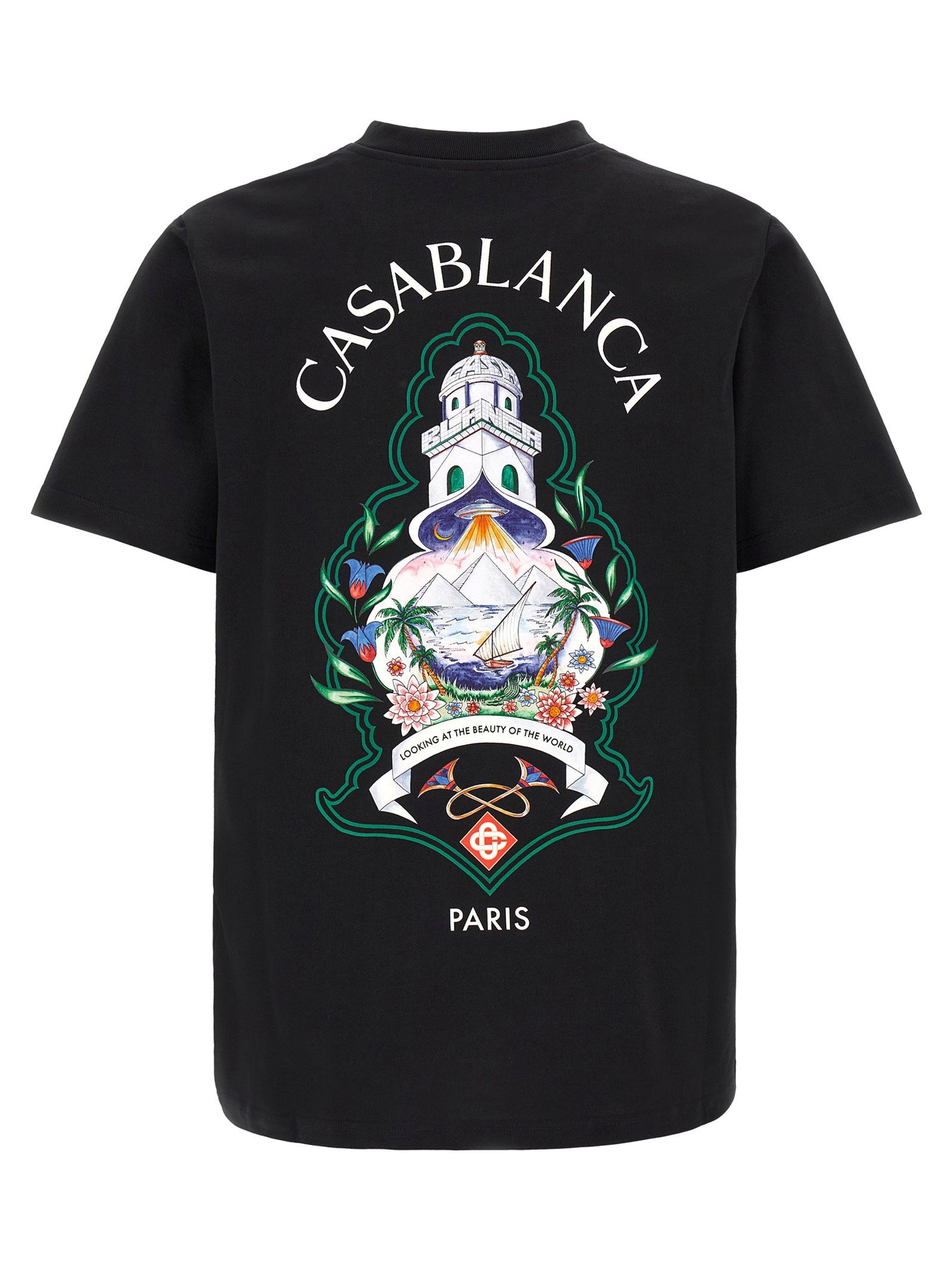 Casablanca T-shirt With Hotel Emblem Print