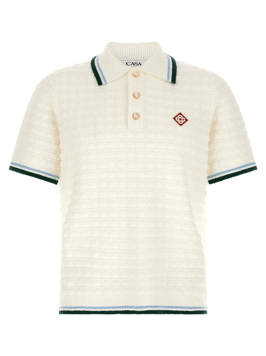 Casablanca Bouclé Polo Shirt