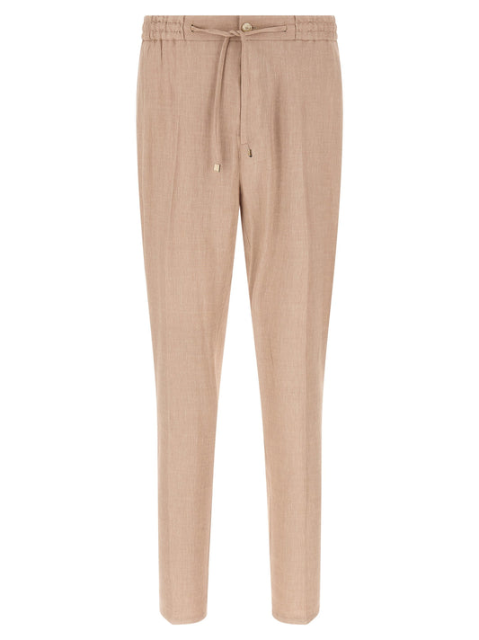 Etro Flamed Linen Joggers