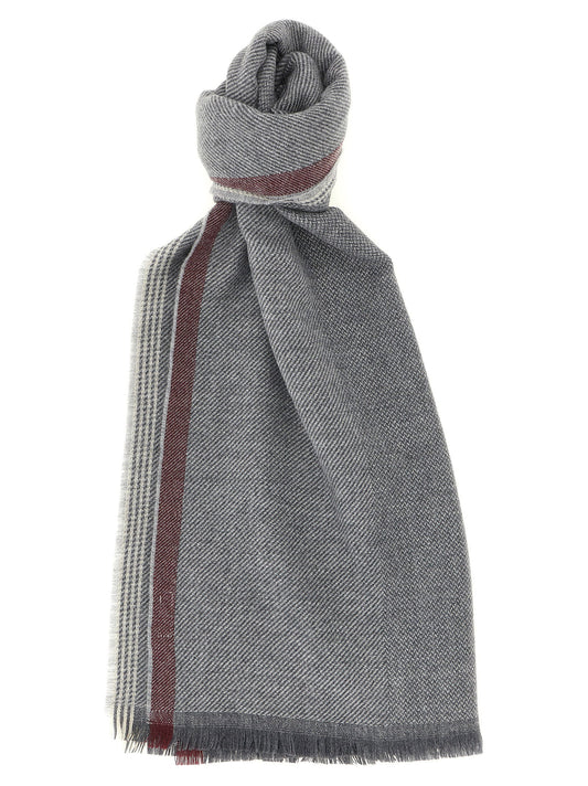 Brunello Cucinelli Diagonal Wool And Cashmere Scarf