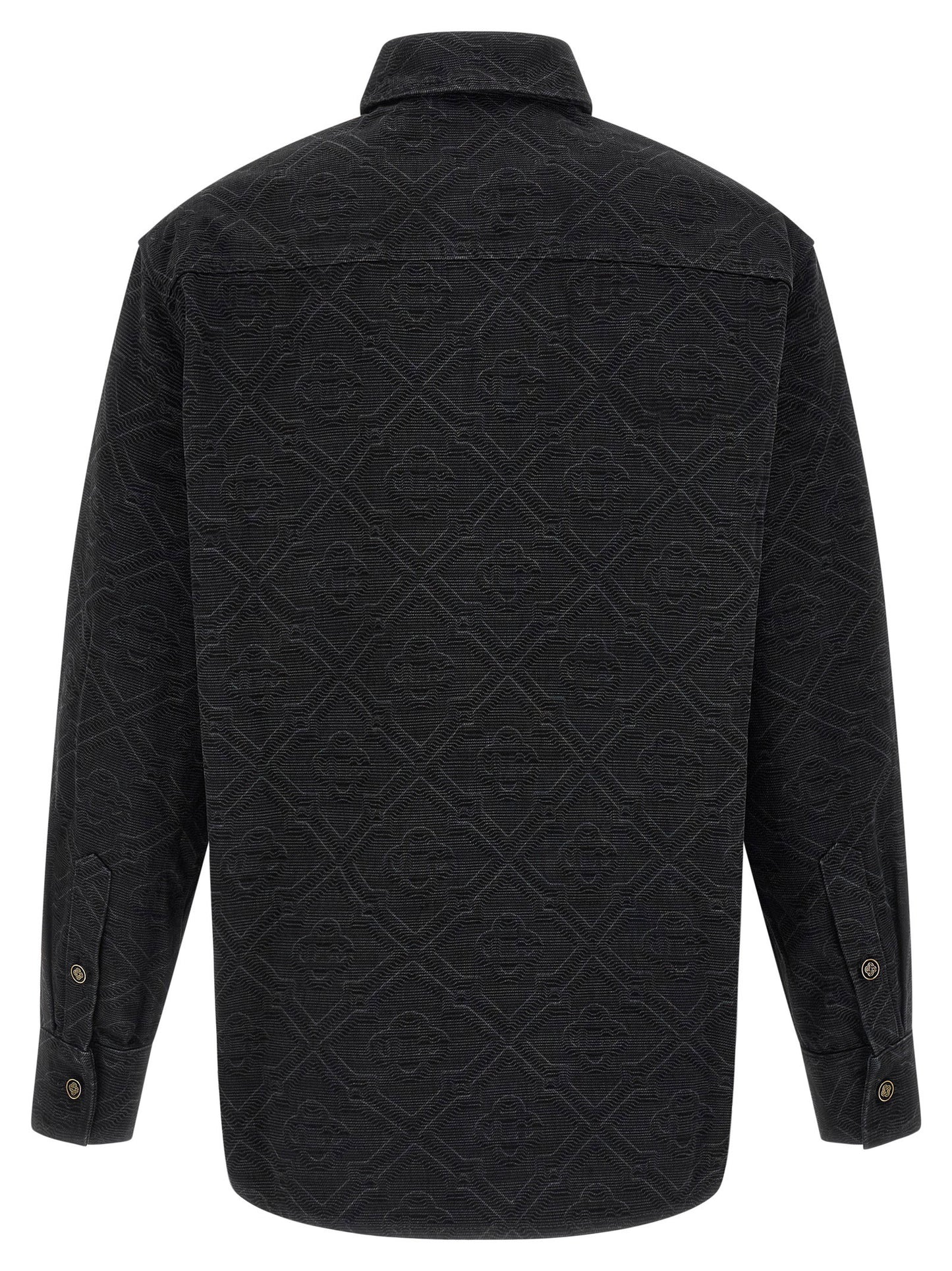 Casablanca Laser Monogram Denim Overshirt