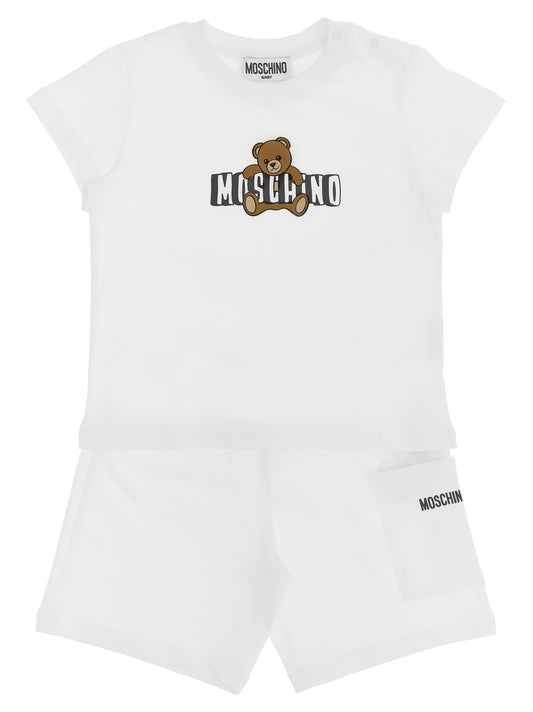 Moschino Baby Moschino Baby Moschino Teddy Bear T-shirt + Bermuda Suits