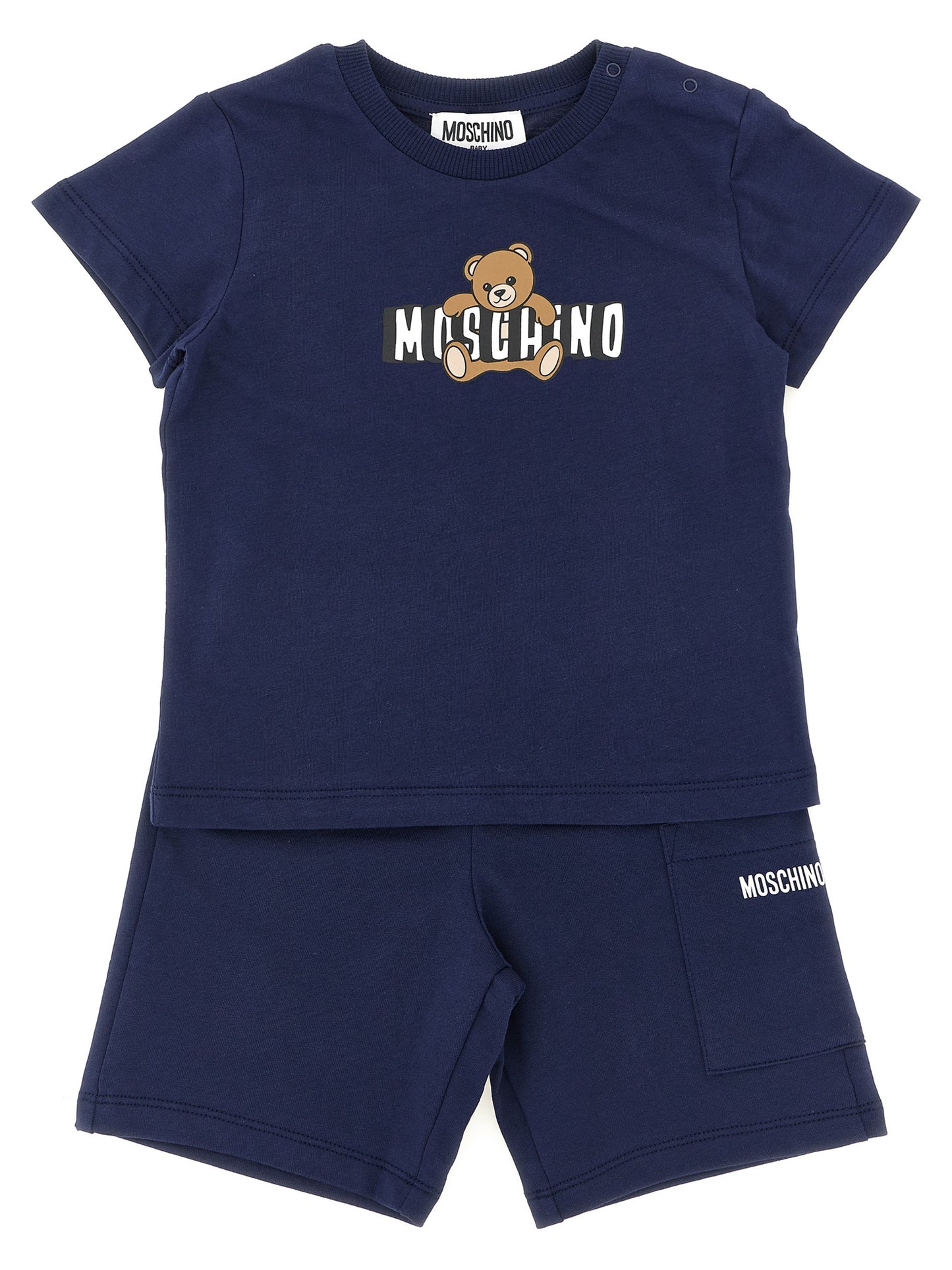 Moschino Baby Moschino Baby Moschino Teddy Bear T-shirt + Bermuda Suits