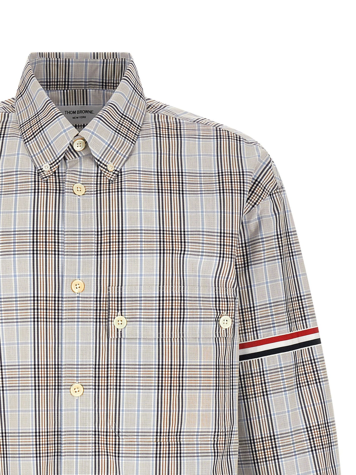 Thom Browne Oversized Rwb Shirt