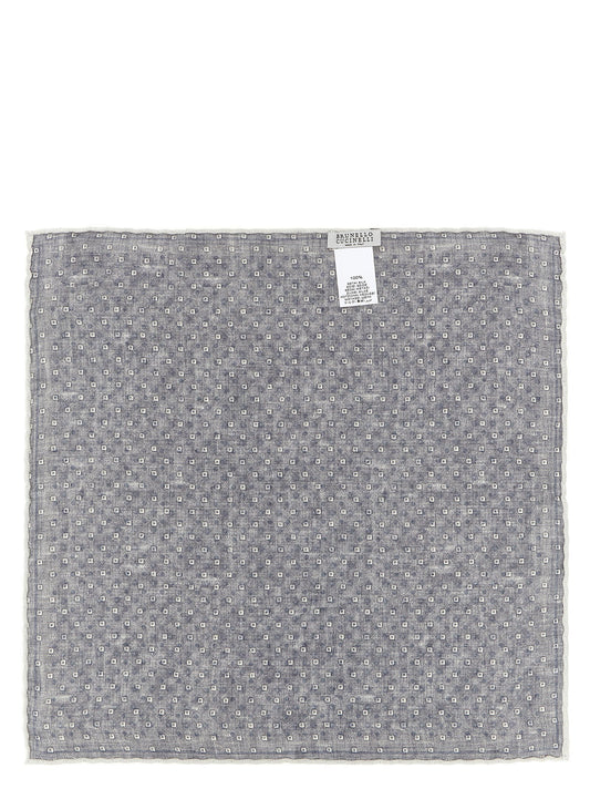 Brunello Cucinelli Double Face Silk Pocket Clutch Bag