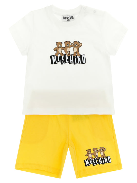 Moschino Baby Moschino Baby Moschino Teddy Bear T-shirt + Bermuda Suits