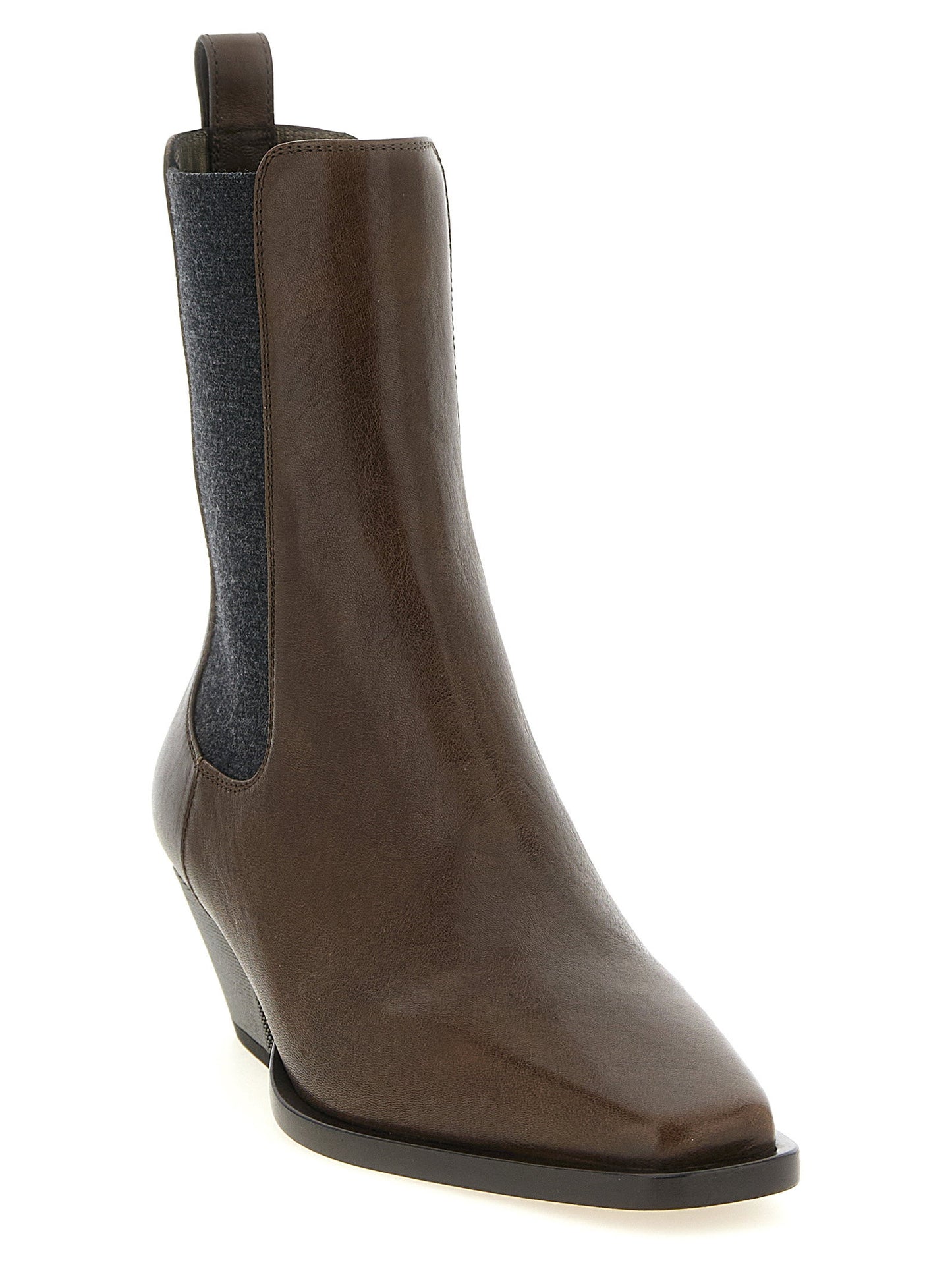 Brunello Cucinelli Precious Heel Ankle Boots