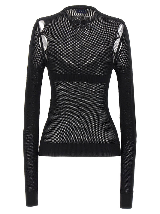 Off White Net Arrow Bralette Top