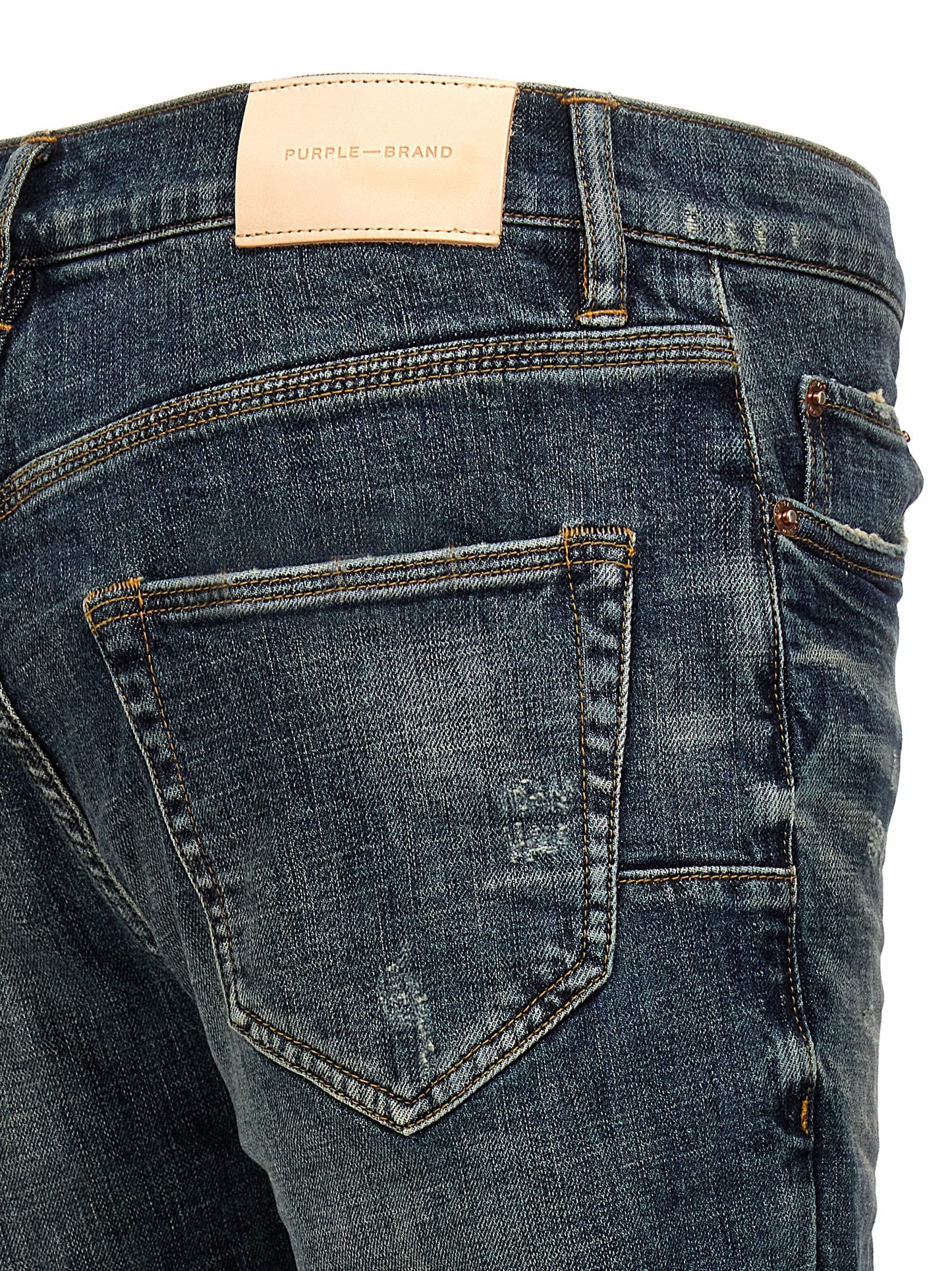 Purple 1 Year Dirty Fade Jeans