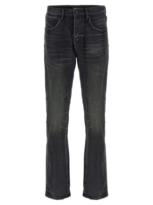 Purple P005 Double Dip Coated Jeans