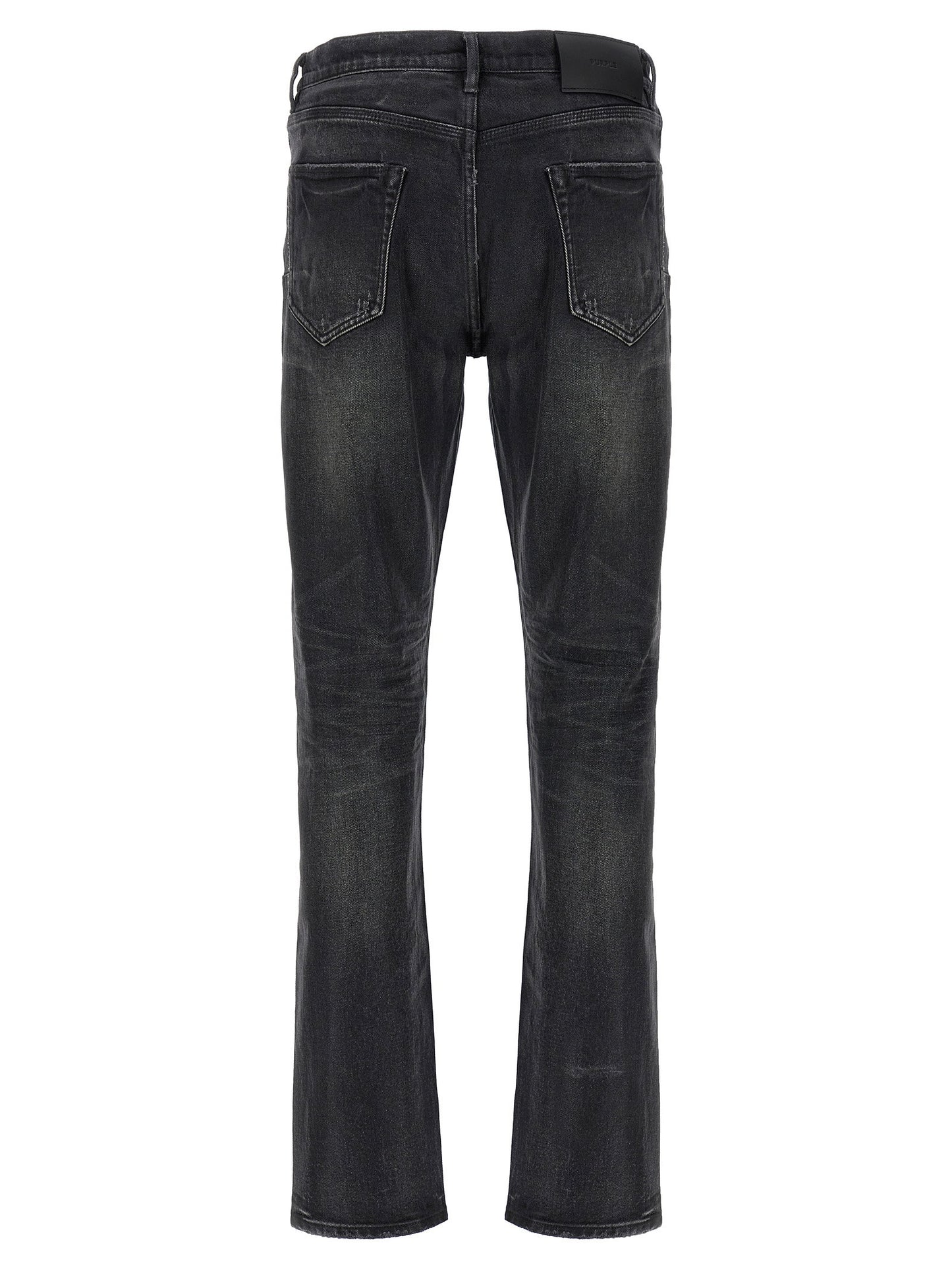 Purple P005 Double Dip Coated Jeans