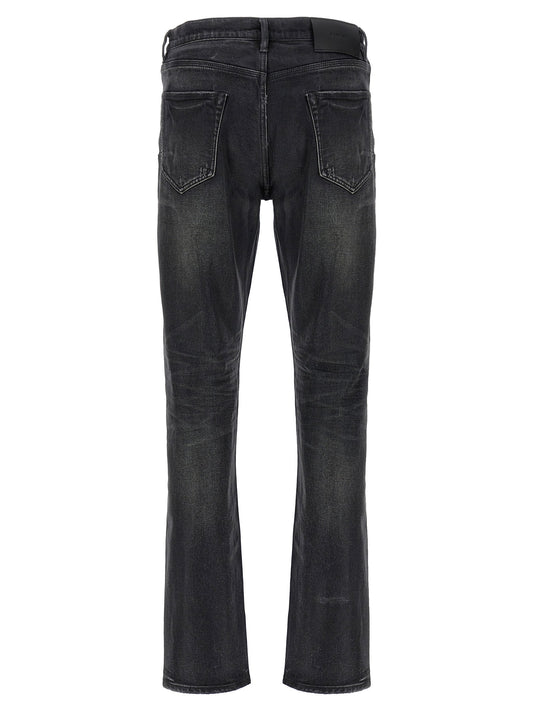 Purple P005 Double Dip Coated Jeans