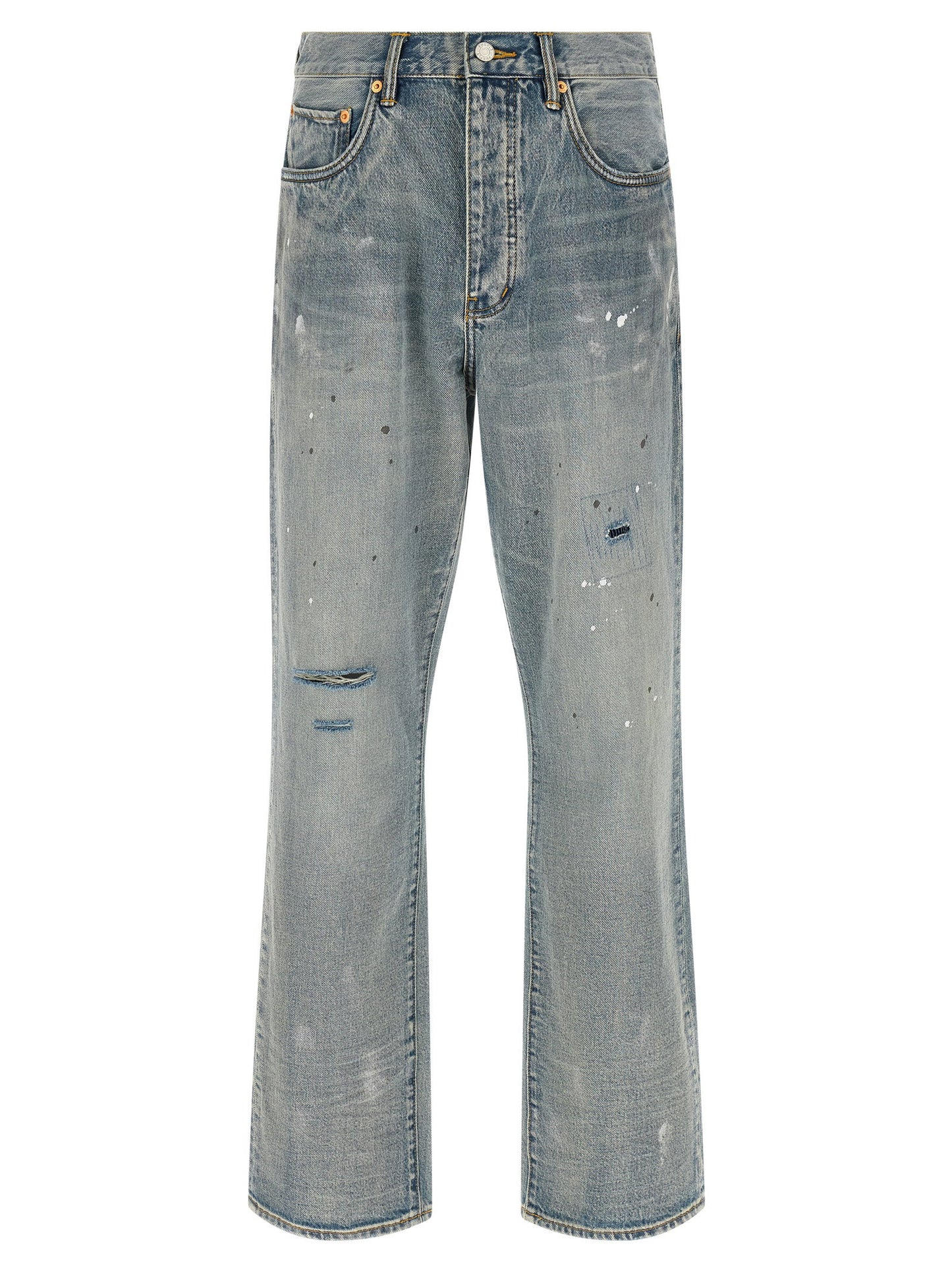 Purple P011 Vintage Slash Paint Jeans
