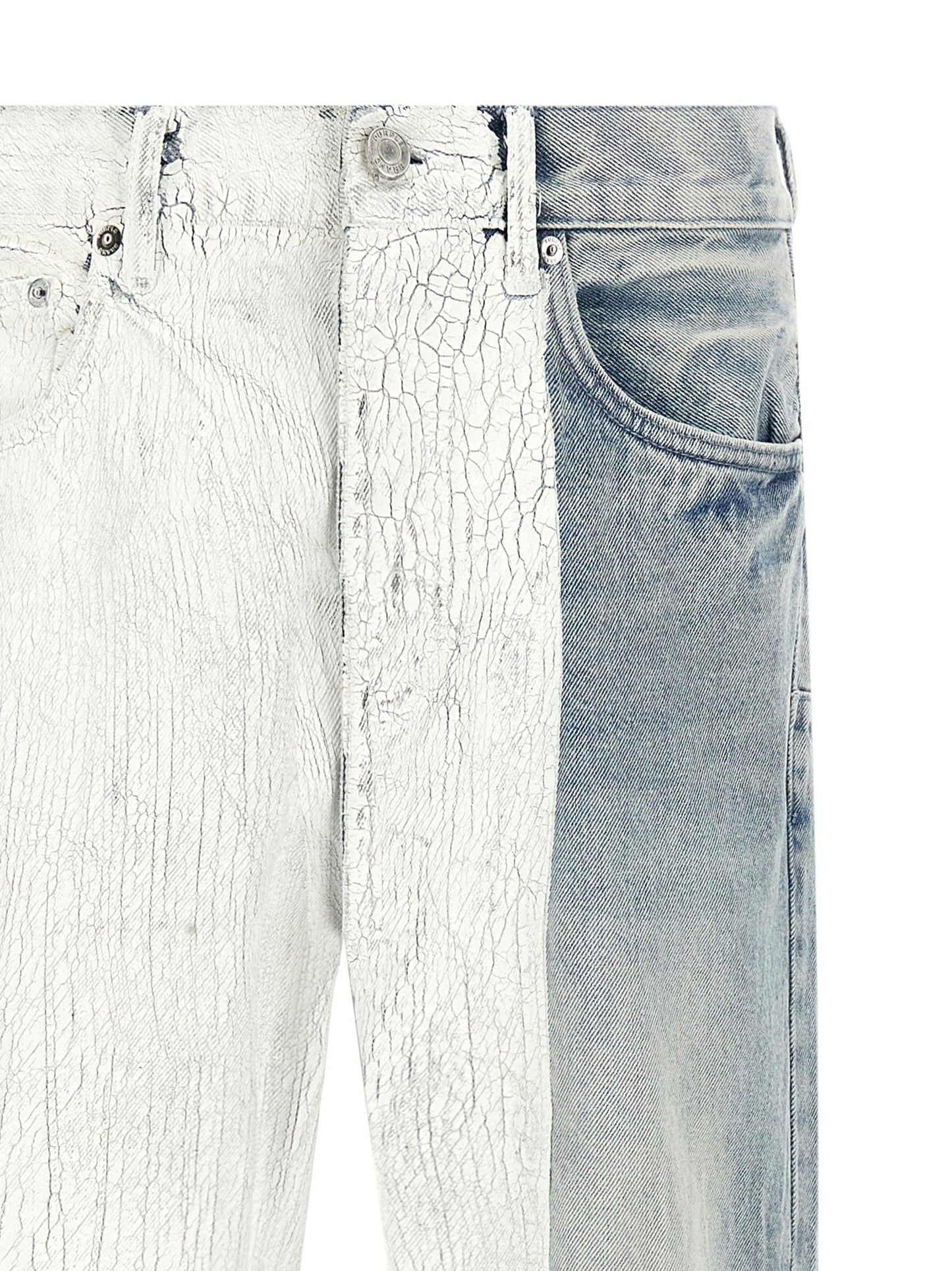 Purple Crackle Silver Jeans