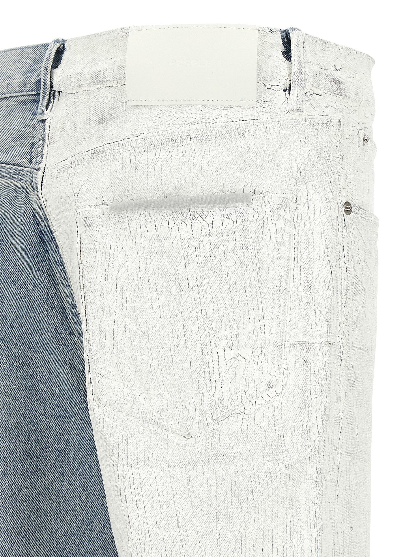 Purple Crackle Silver Jeans