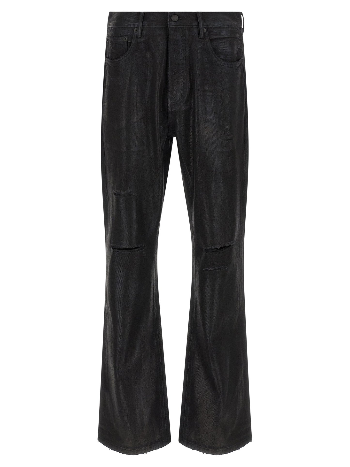 Purple P026 Rinsed Foil Boot Jeans