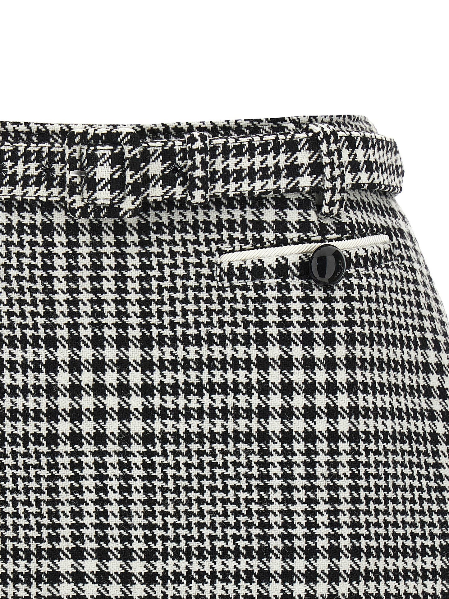 Self-Portrait Bouclé Wool Skort