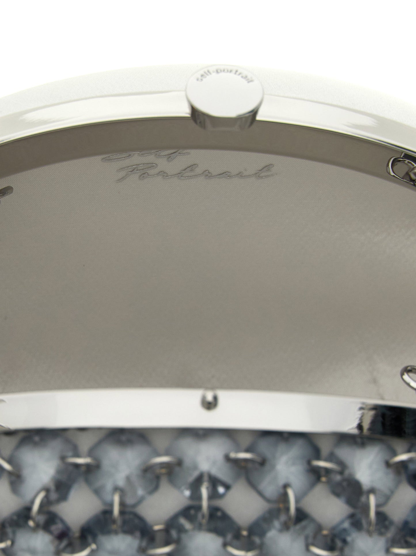 Self-Portrait Crystal Chain Clutch